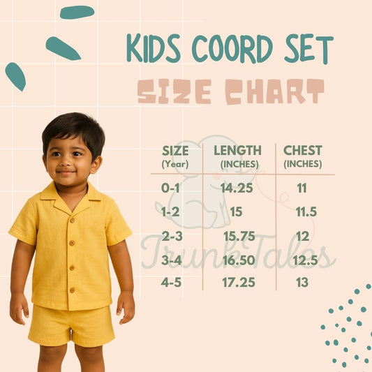 Crinkled Muslin Coord Set - Sky Blue