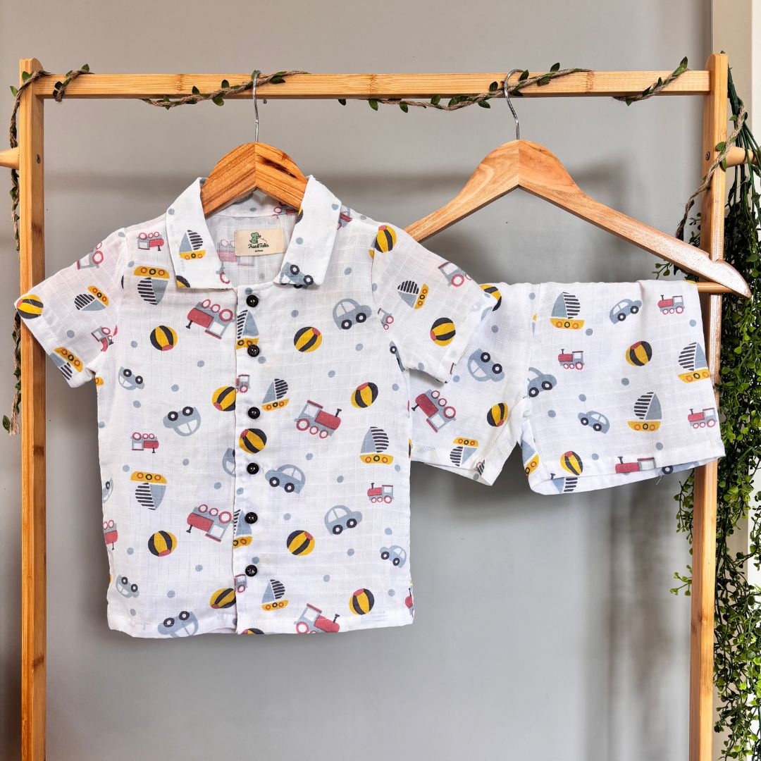 Organic Muslin Coord Set - Engineer