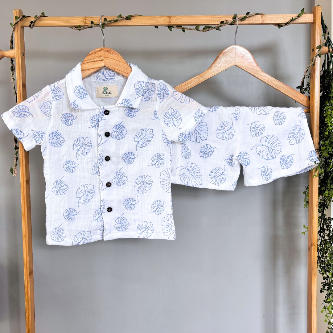 Muslin Coord Set Combo - Yellow & Tropical