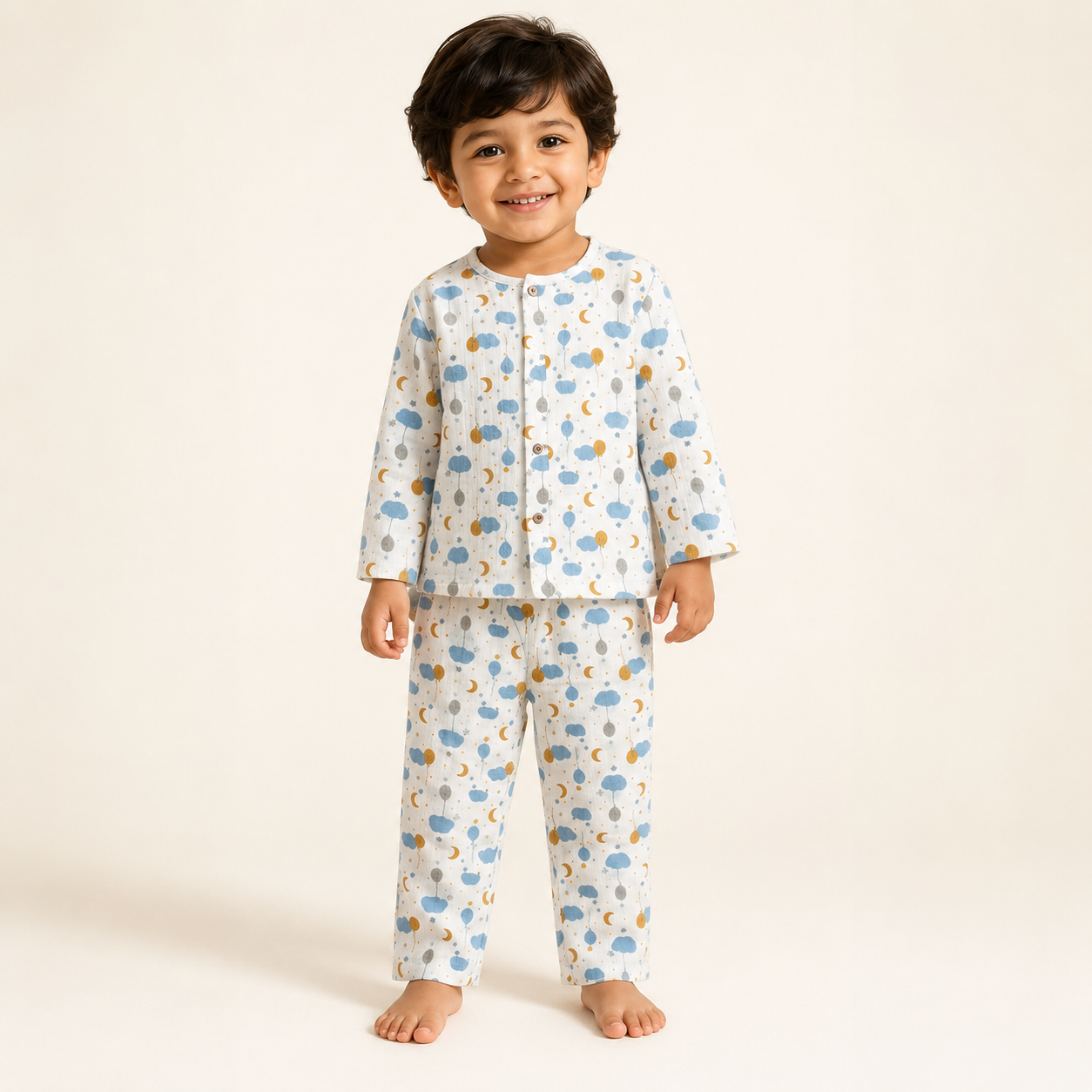 Balloons - Muslin Full Sleeve Sleep Suit for kids (Unisex)