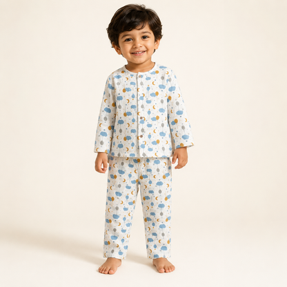 Balloons - Muslin Full Sleeve Sleep Suit for kids (Unisex)