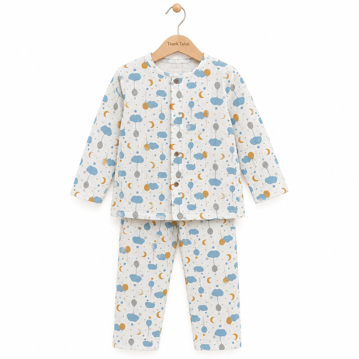 Balloons - Muslin Full Sleeve Sleep Suit for kids (Unisex)