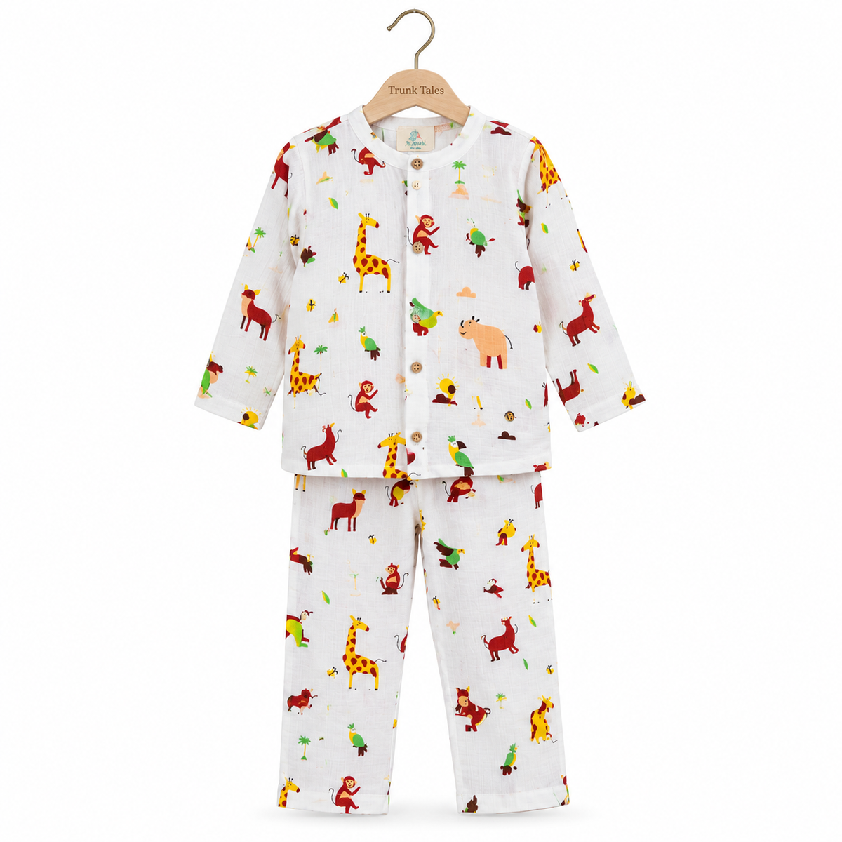Jungle - Muslin Full Sleeve Sleep Suit