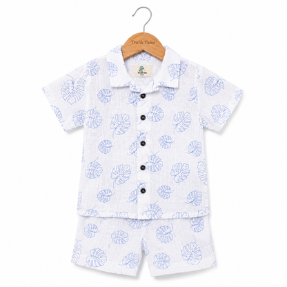 Organic Muslin Coord Set - Tropical