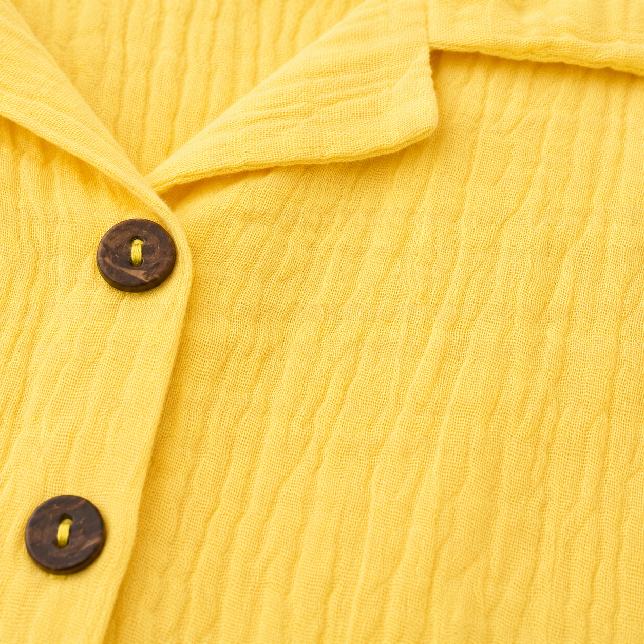 Organic Muslin Coord Set - Yellow