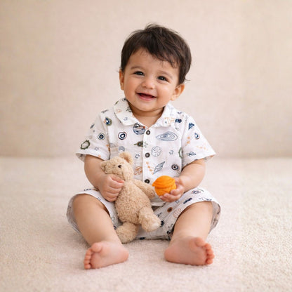 Organic Muslin Coord Set - Space