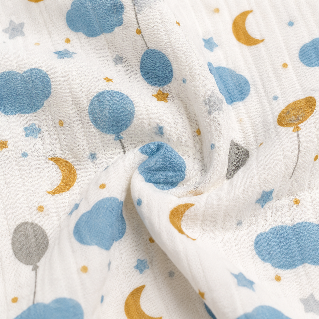 Balloons - Muslin Full Sleeve Sleep Suit for kids (Unisex)