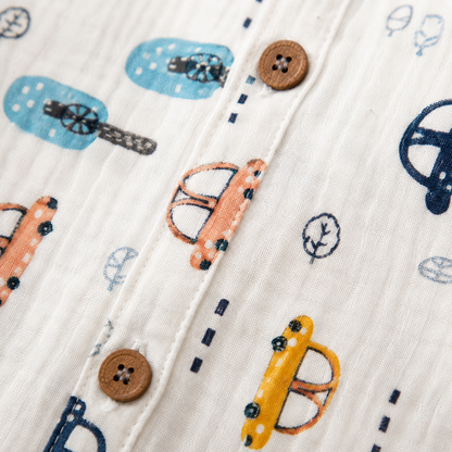 City - Muslin Full Sleeve Sleep Suit for kids (Unisex)