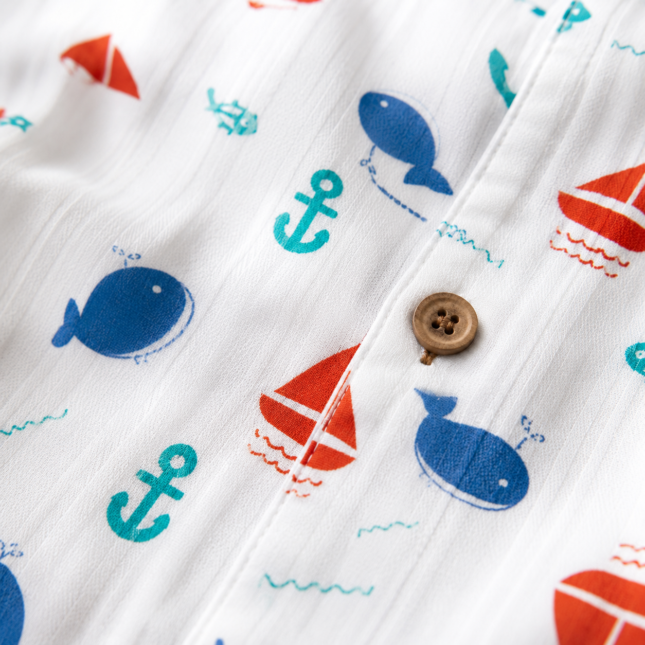 Dolphin - Muslin Full Sleeve Sleep Suit for kids (Unisex)
