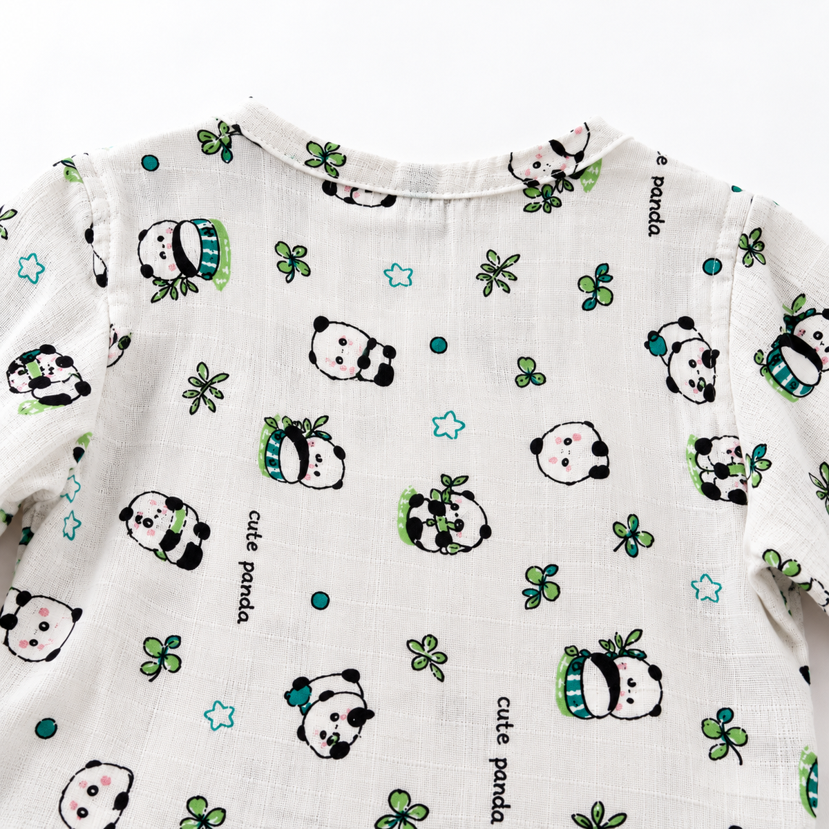Cute Panda - Muslin Full Sleeve Sleep Suit
