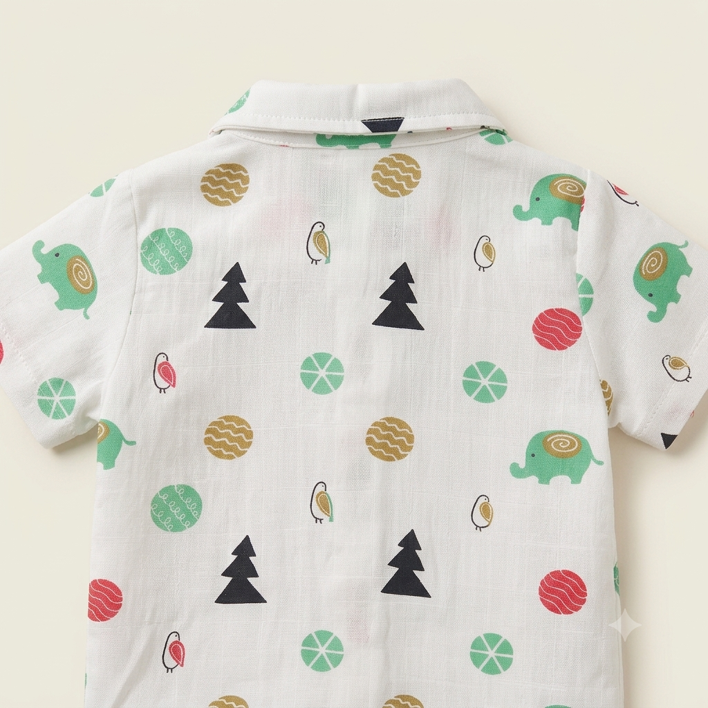 Muslin Coord Set - Elephant
