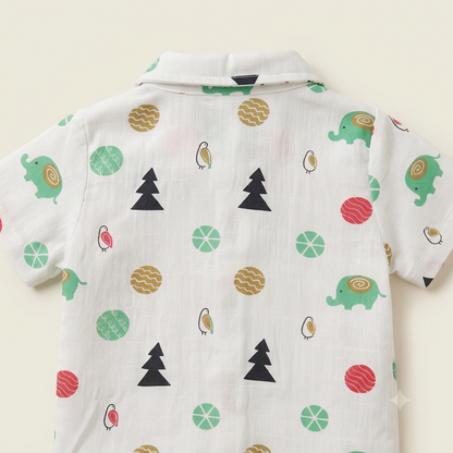 Muslin Coord Set - Elephant