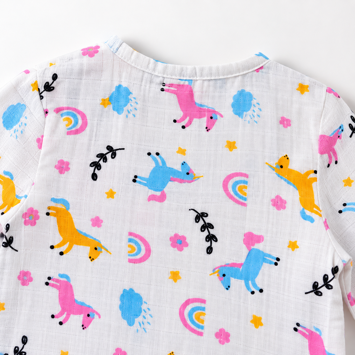 Unicorn - Muslin Full Sleeve Sleep Suit