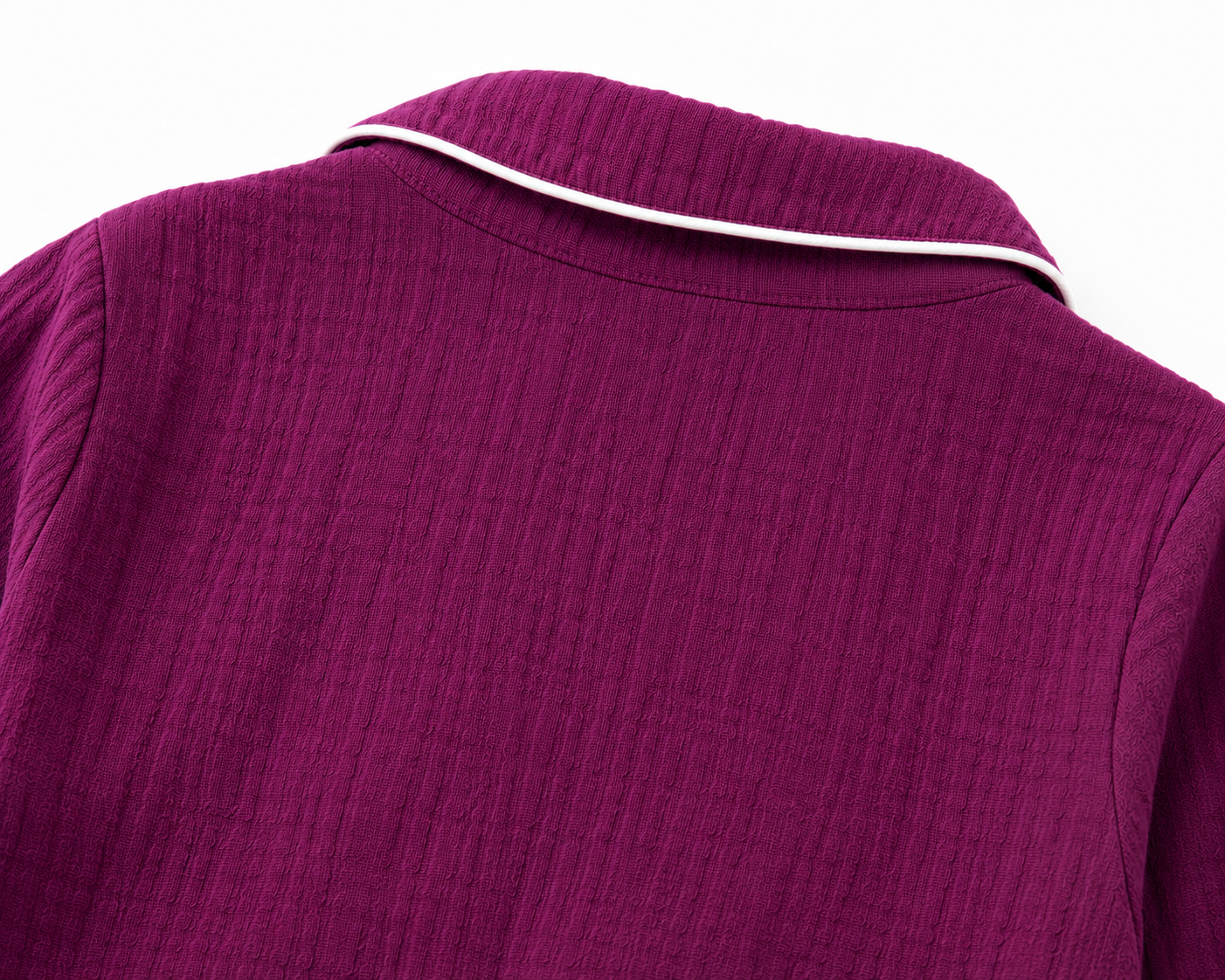 Crinkled Muslin Night Suit - Purple
