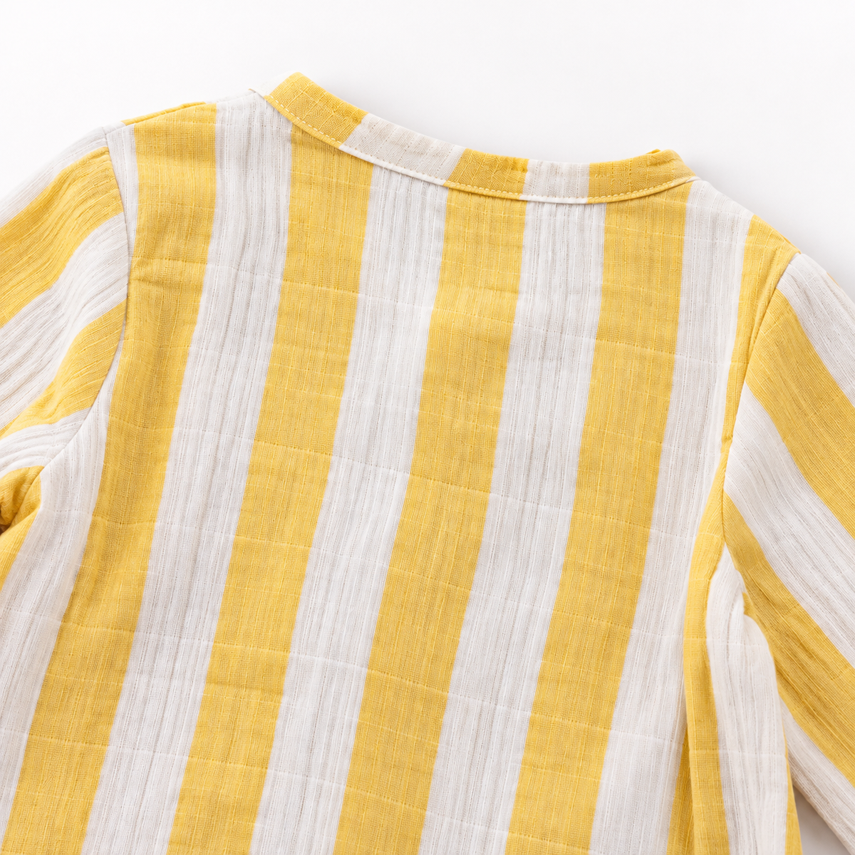 Yellow Strips - Muslin Full Sleeve Sleep Suit