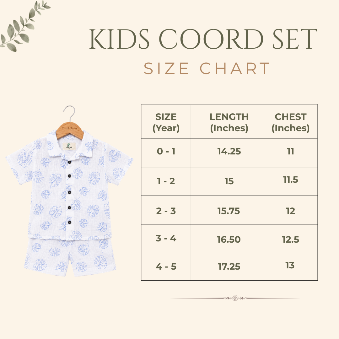 Organic Muslin Coord Set - Tropical