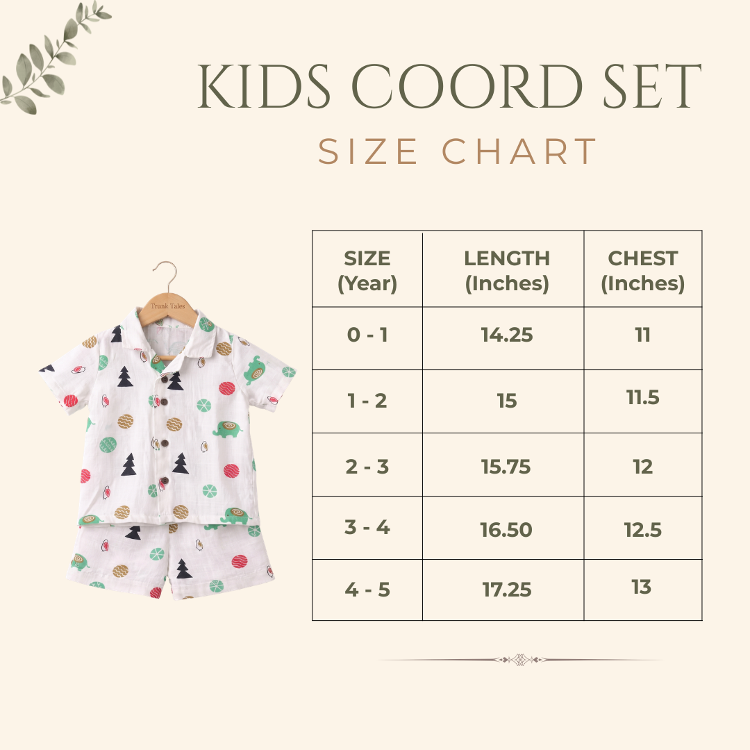 Muslin Coord Set - Elephant