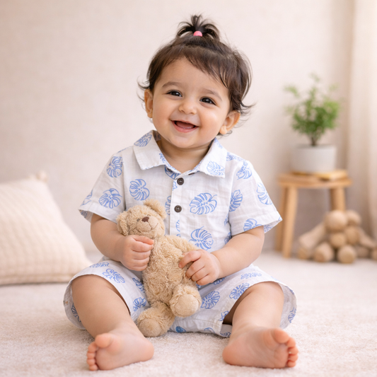 Organic Muslin Coord Set - Tropical