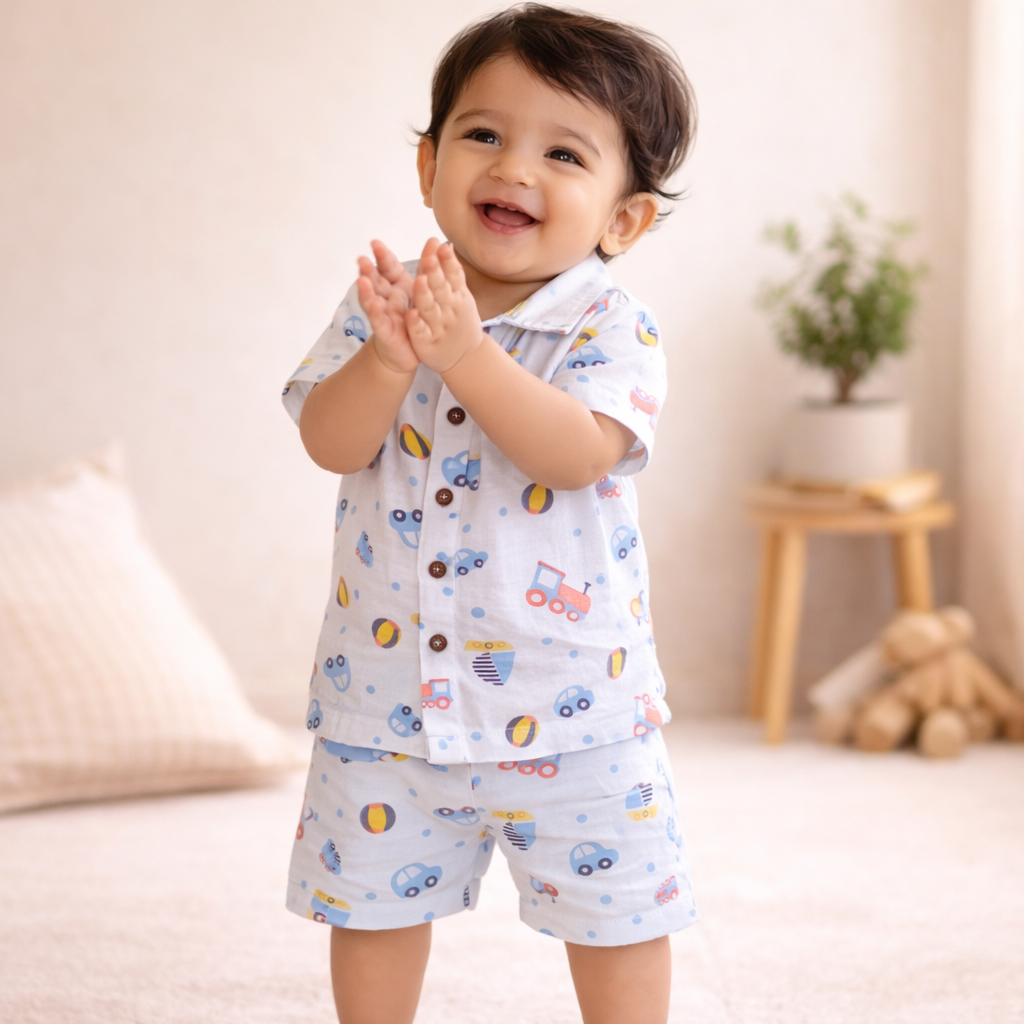 Organic Muslin Coord Set - Engineer