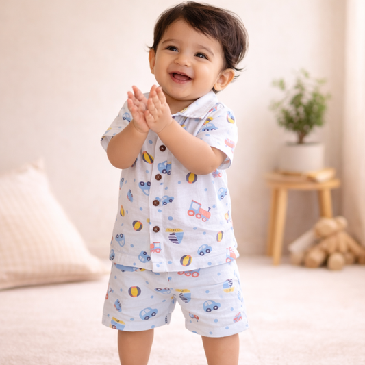 Organic Muslin Coord Set - Engineer