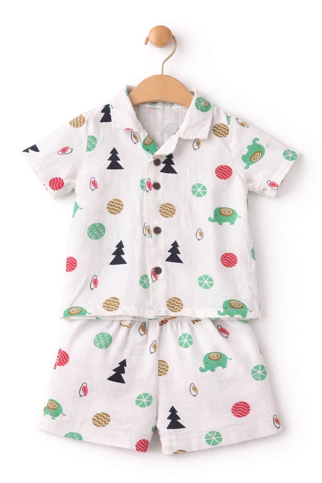 Muslin Coord Set - Elephant