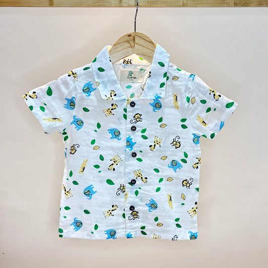 Organic Muslin Coord Set - Animals