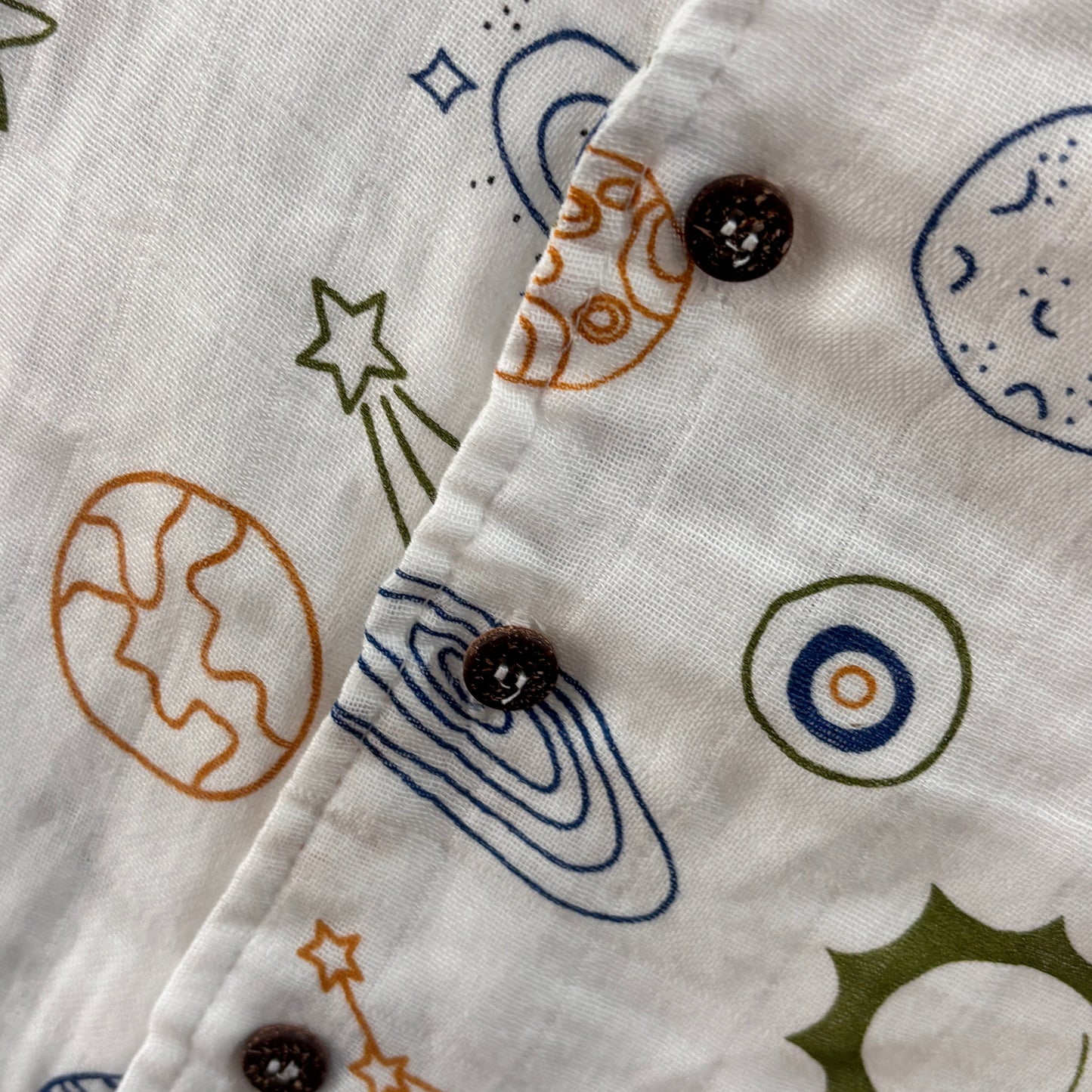 Organic Muslin Coord Set - Space