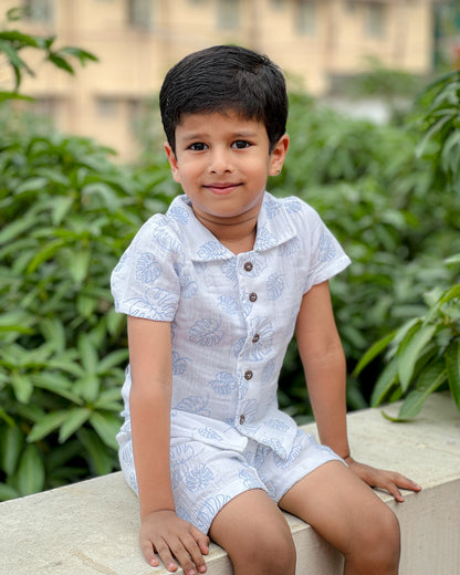 Organic Muslin Coord Set - Tropical