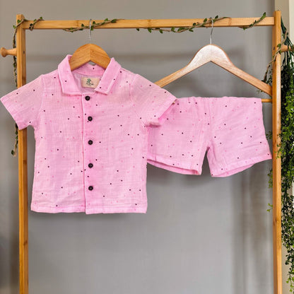 Boys Coord Set Pink Heart