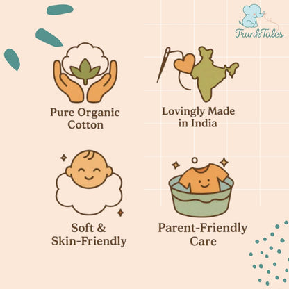 Organic Muslin Coord Set - Cars and Trucks