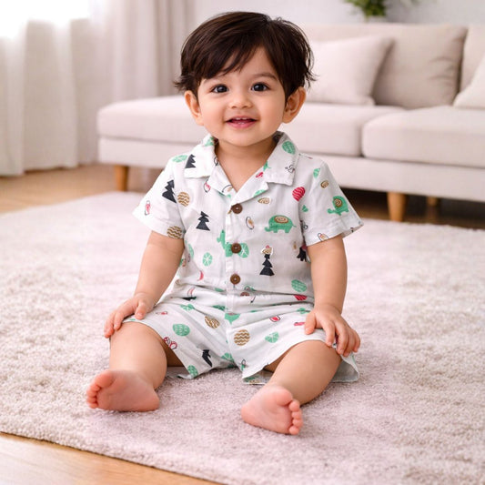 Muslin Coord Set - Elephant