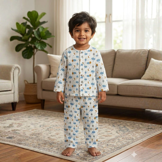 Balloons - Muslin Full Sleeve Sleep Suit for kids (Unisex)