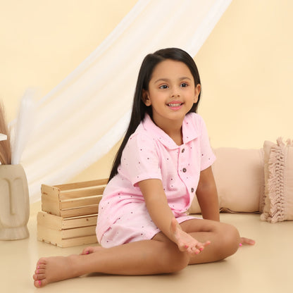 Muslin Coord Set - Pink Heart & Tropical Combo